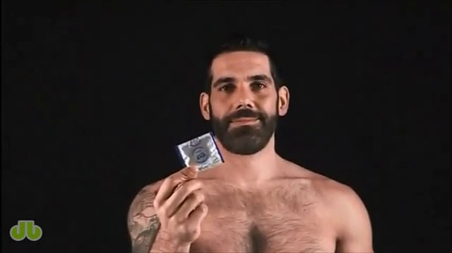 Let this handsome Spanish man teach you how to put on a condom.